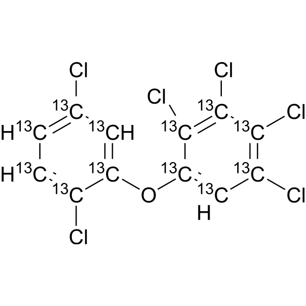 2,2′,3,4,5,5′-Hexachloro diphenyl ether-13C12